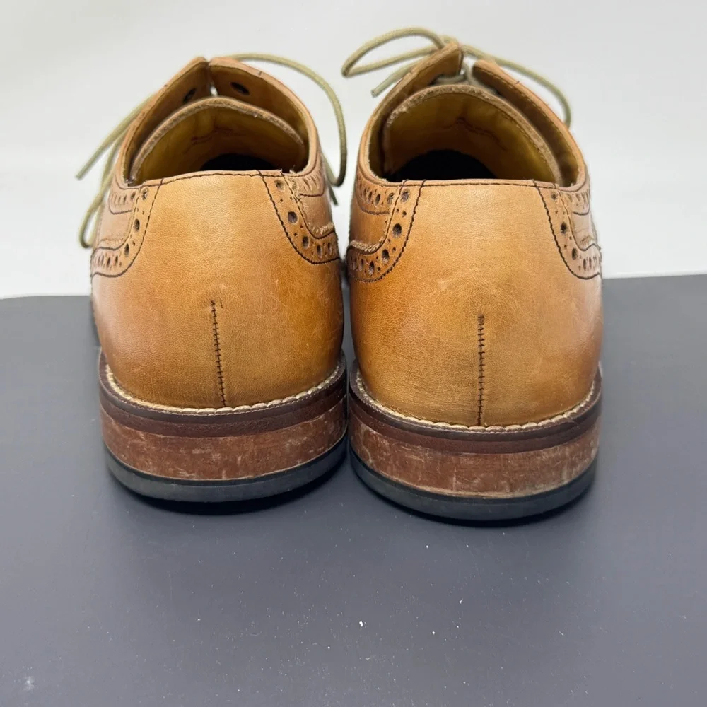 Cole Haan Wingtip Giraldo Derby Brogue Shoe British 9 Leather nike air c09303